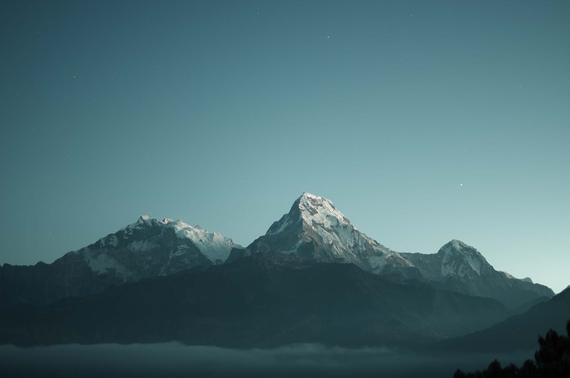 Mountain double exposure overlay
