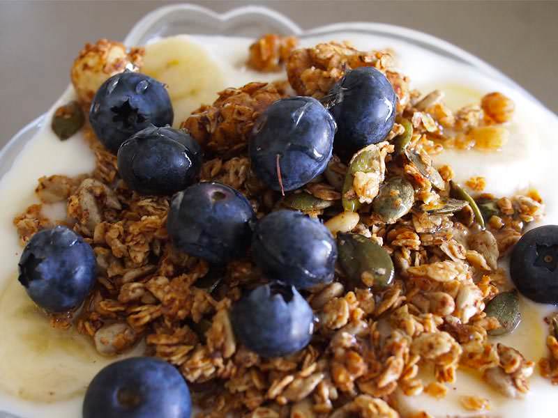Tasty Muesli with fruit