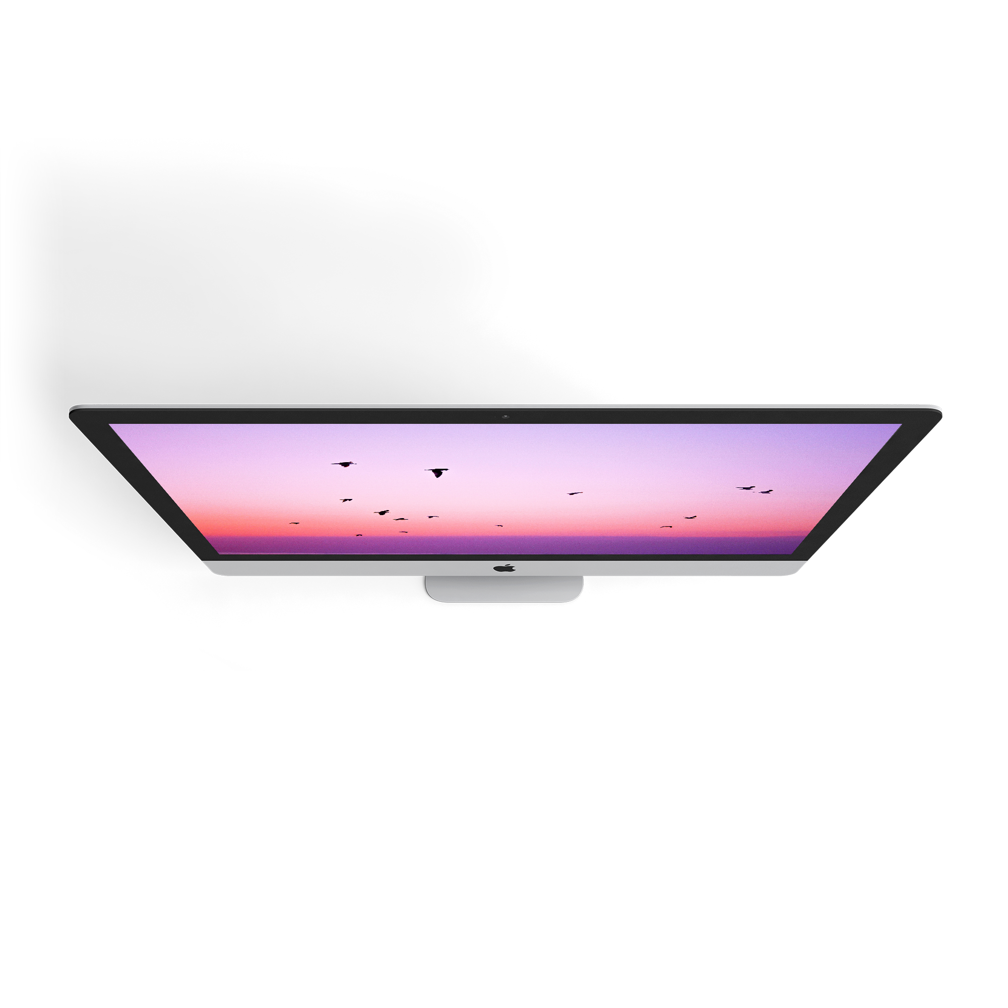 iMac display showing the after design