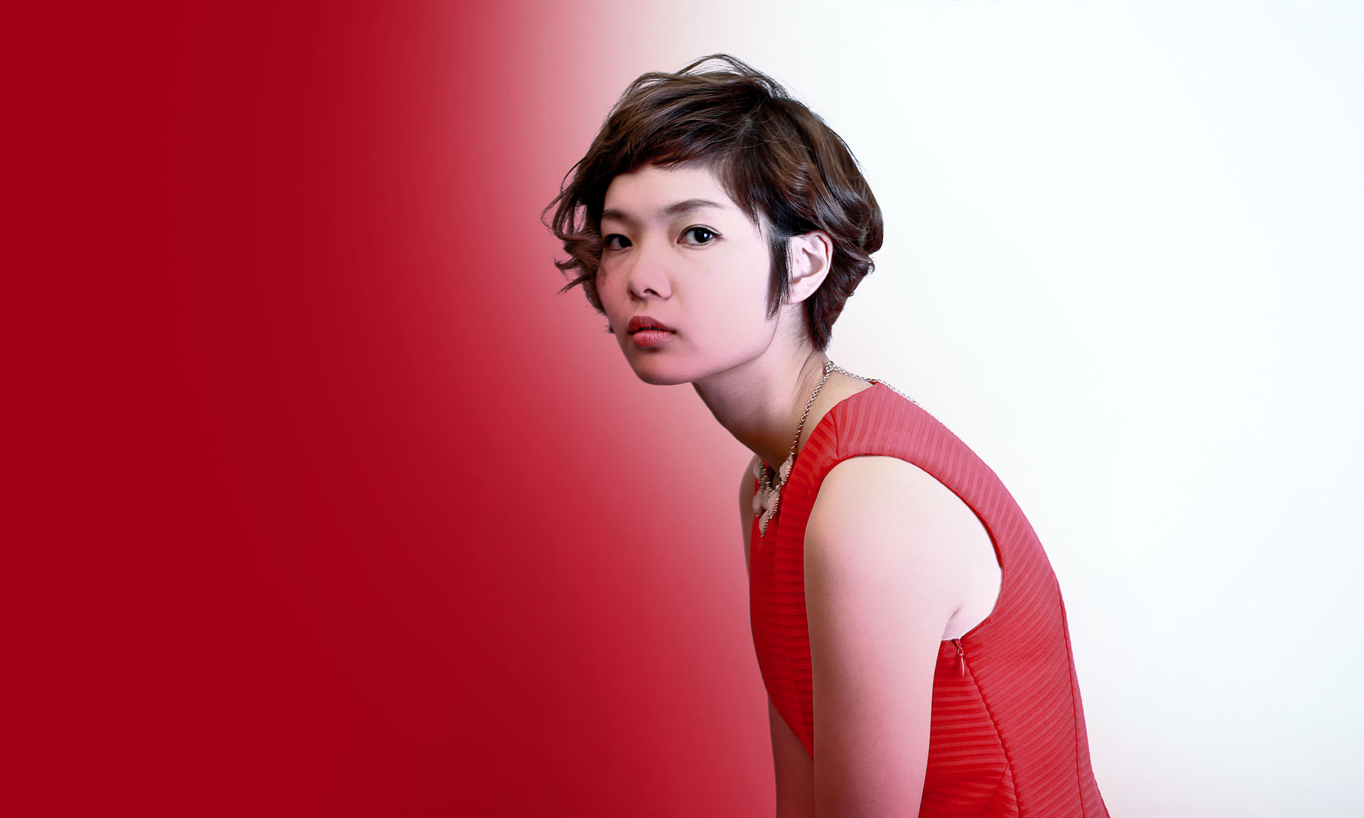The Woman in Red fashion portrait