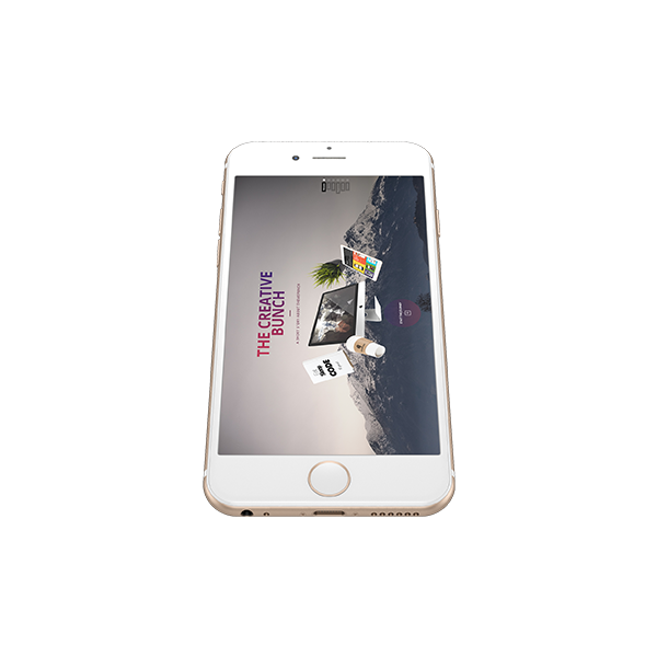Mobile app profile screen mockup