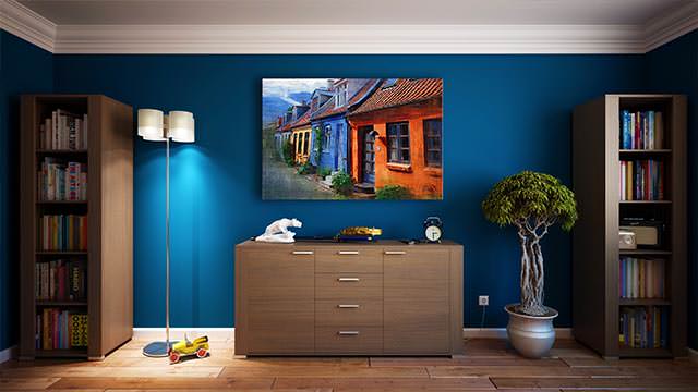 Luxury home interior view