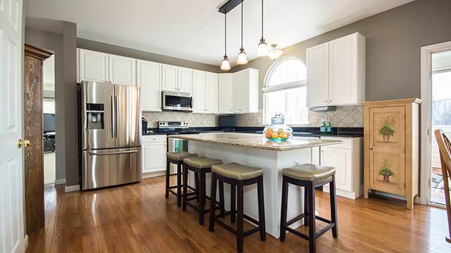 Luxury home kitchen detail