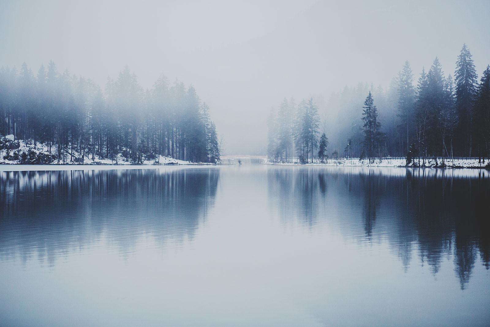 Snow-covered mountain landscape