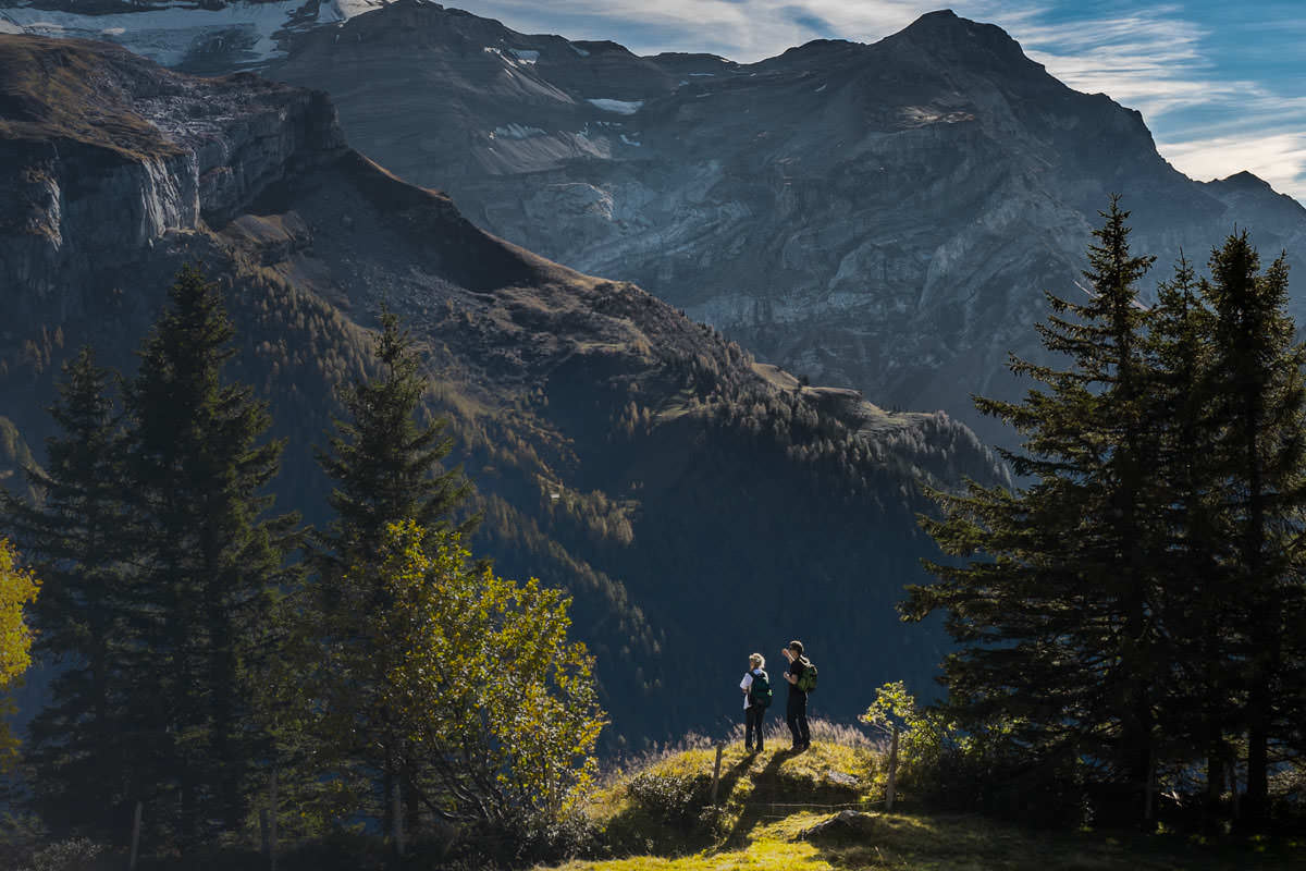 Mountain adventure travel view
