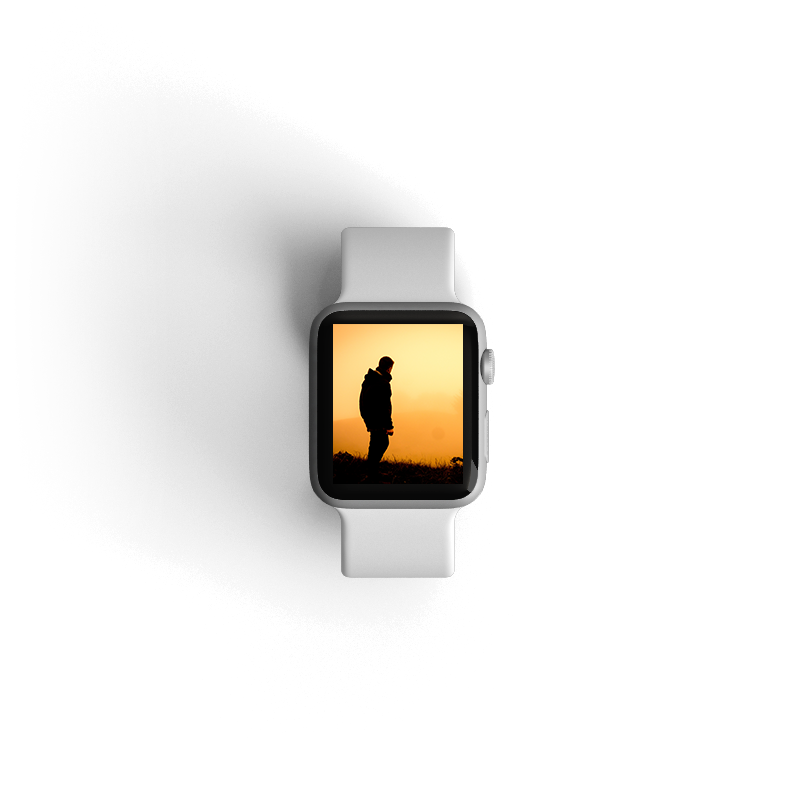 Premium smartwatch side view