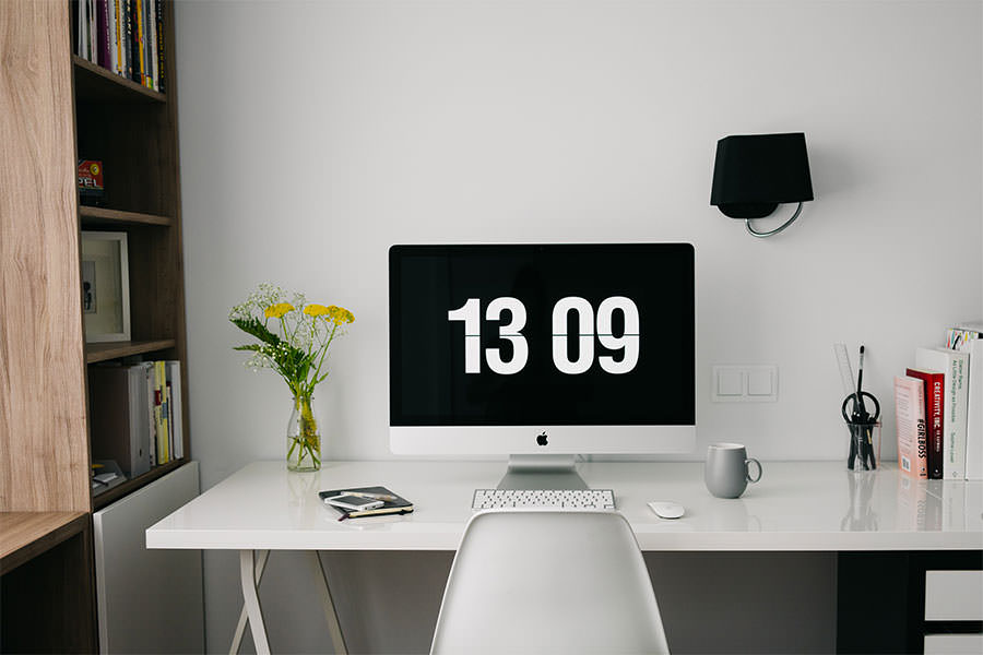 Bright, organised creative workspace