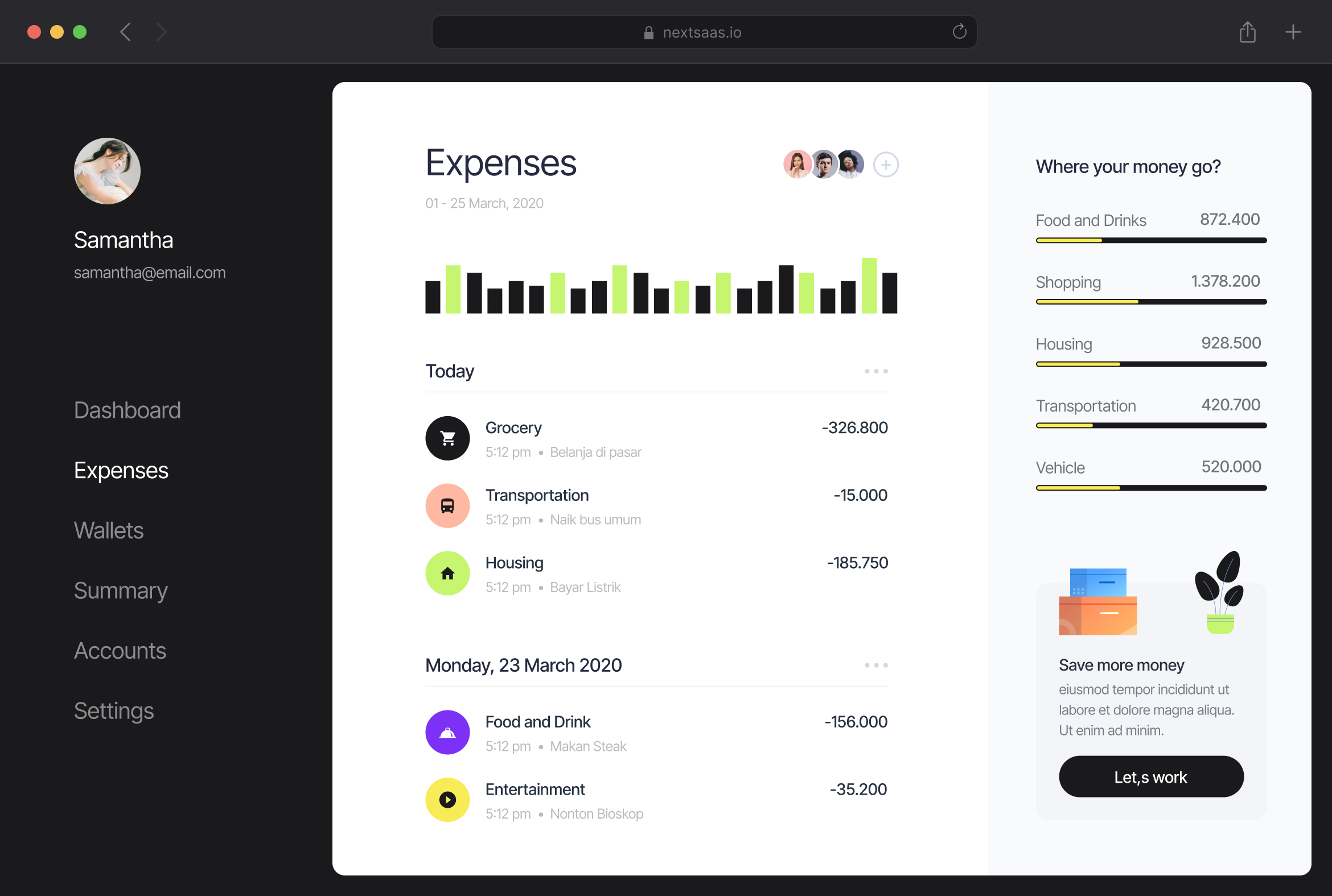 Nexsas risk management platform interface